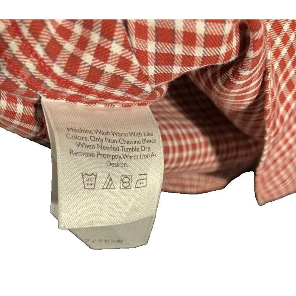 Eddie Bauer Mens Red Plaid Long Sleeve Shirt Big & Tall XL Casual Soft Cotton - Picture 6 of 6